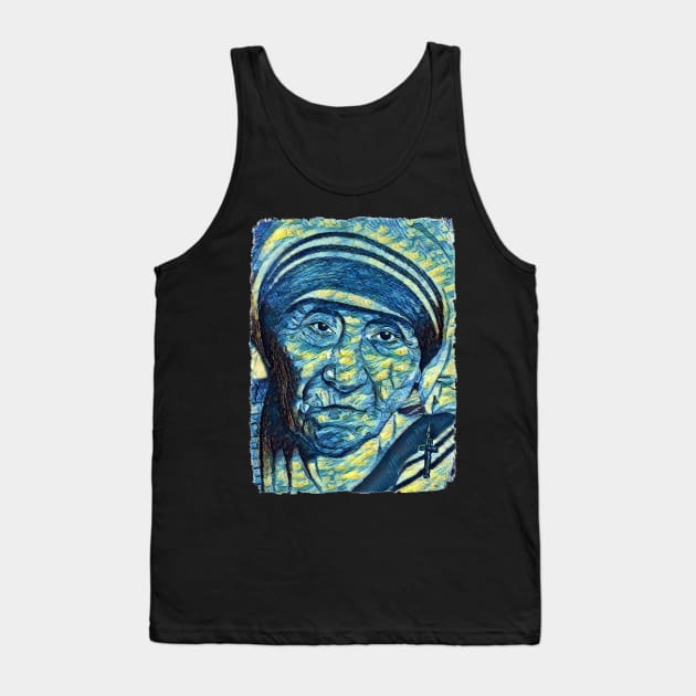 Mother Teresa Van Gogh Style Tank Top by todos